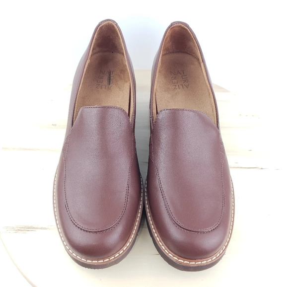 Naturalizer Cabaret Loafer Size 10M Brown Platform Shoes 90s Y2K Academia Preppy - Picture 4 of 12